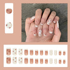 Weihnachts-Lebkuchenmann Süßigkeiten-Sterne zum Aufkleben (Press-on Nails)