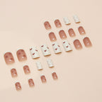 Weihnachts-Lebkuchenmann Süßigkeiten-Sterne zum Aufkleben (Press-on Nails)