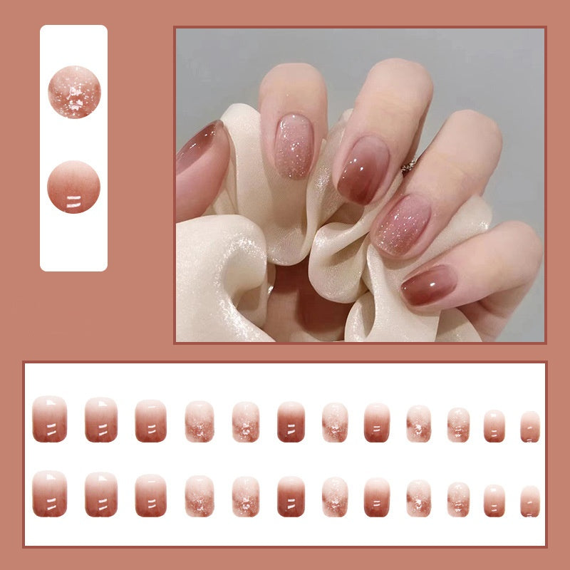 Weihnachts-Lebkuchenmann Süßigkeiten-Sterne zum Aufkleben (Press-on Nails)