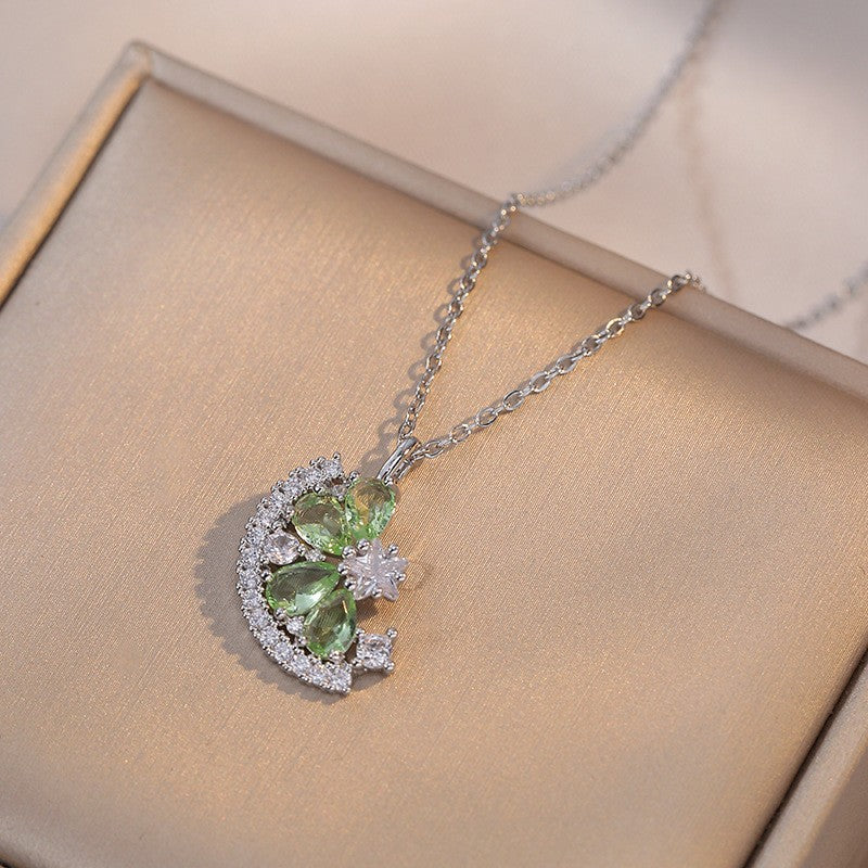 Lemon Zircon Pendant Necklace