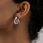 Multi-layered twist earrings