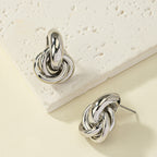 Multi-layered twist earrings