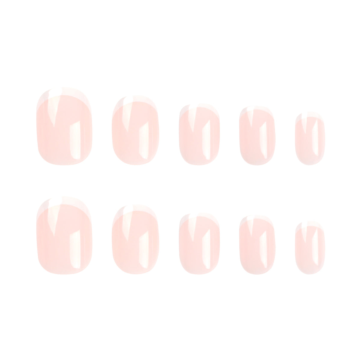 Natural shape french press on nails