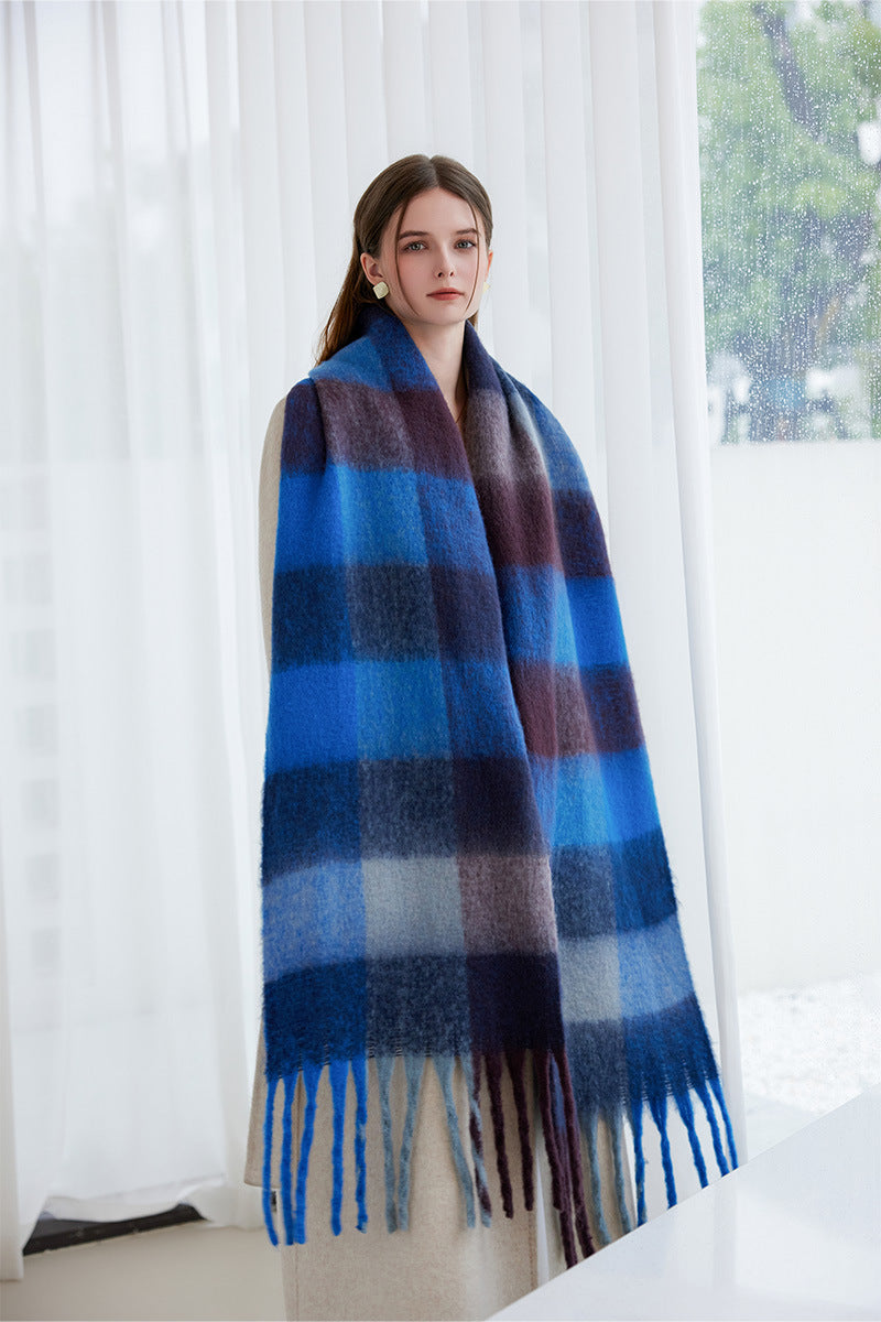 Color Block Striped Scarf for Autumn / Winter