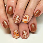 Aufklebbare Nägel mit Schleife und Diamanten
