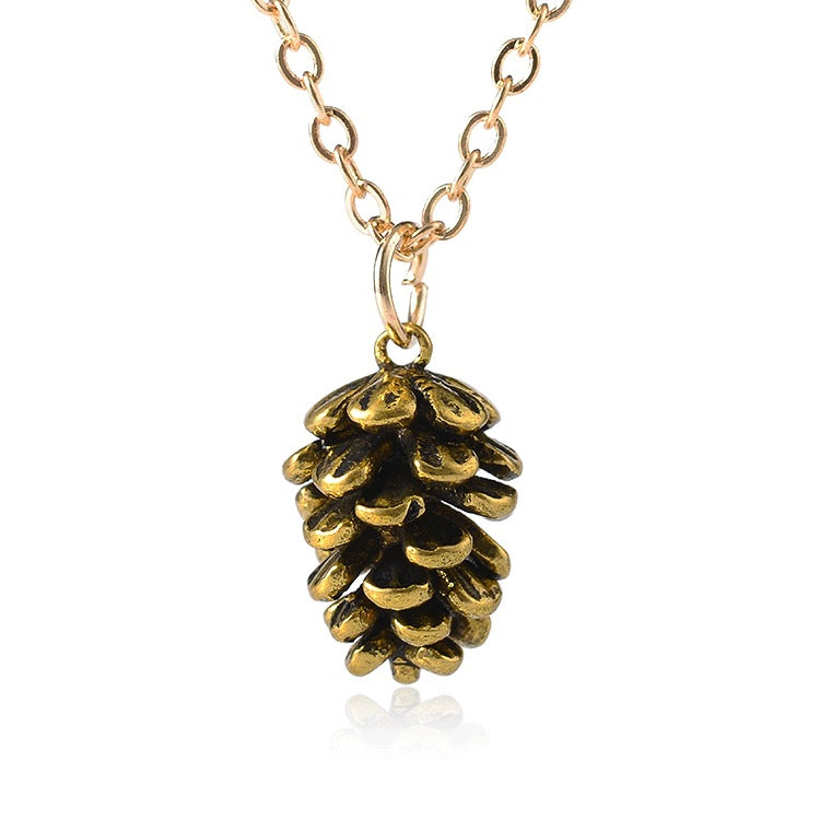 Pine nut plant necklace