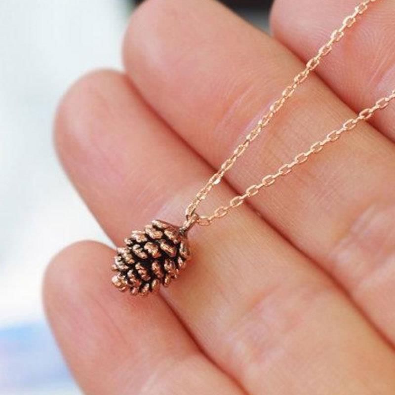 Pine nut plant necklace
