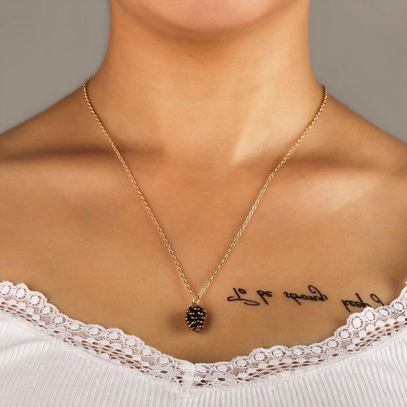Pine nut plant necklace