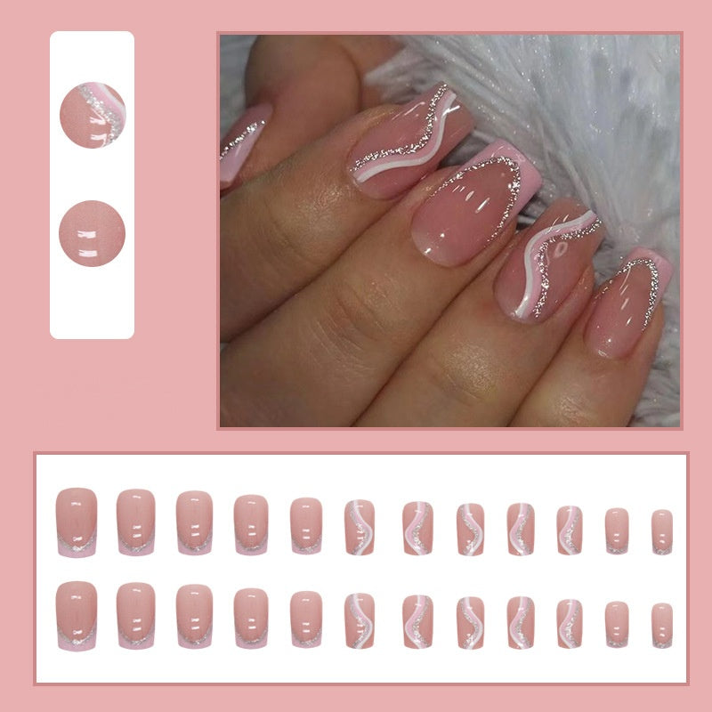 Weihnachts-Lebkuchenmann Süßigkeiten-Sterne zum Aufkleben (Press-on Nails)