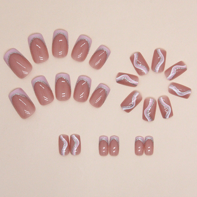 Weihnachts-Lebkuchenmann Süßigkeiten-Sterne zum Aufkleben (Press-on Nails)