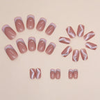 Weihnachts-Lebkuchenmann Süßigkeiten-Sterne zum Aufkleben (Press-on Nails)