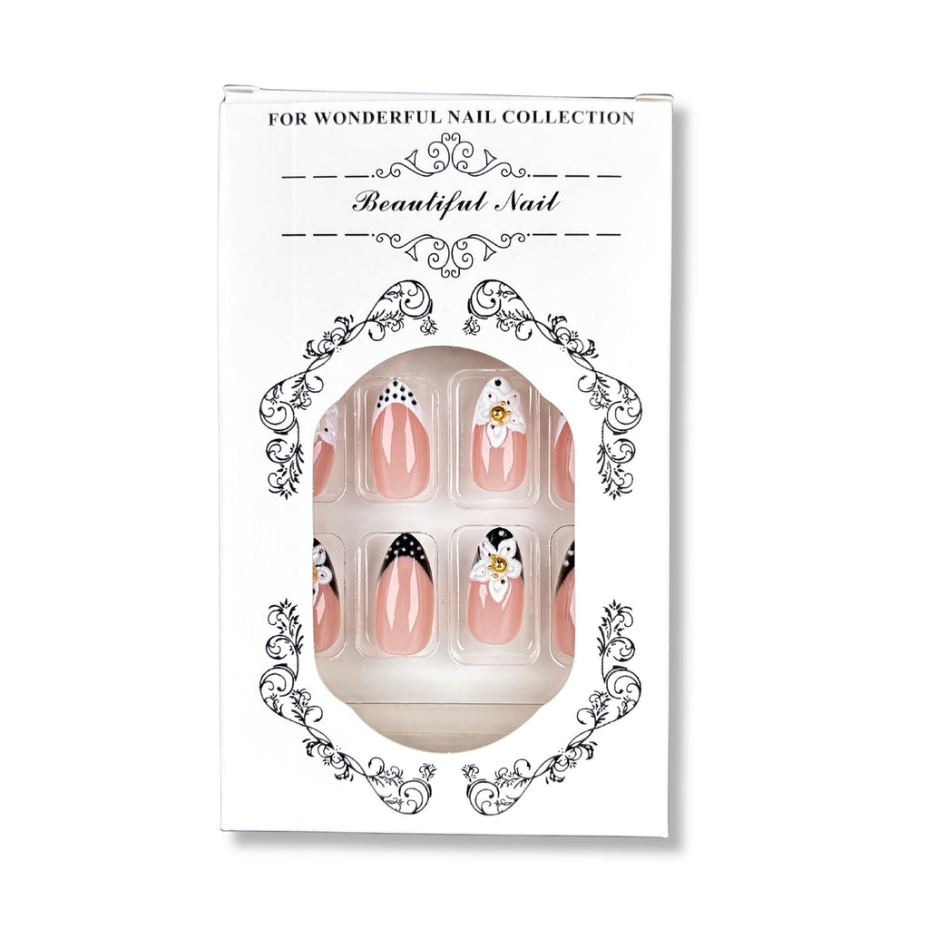 Weihnachts-Lebkuchenmann Süßigkeiten-Sterne zum Aufkleben (Press-on Nails)