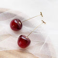Red cherry earrings