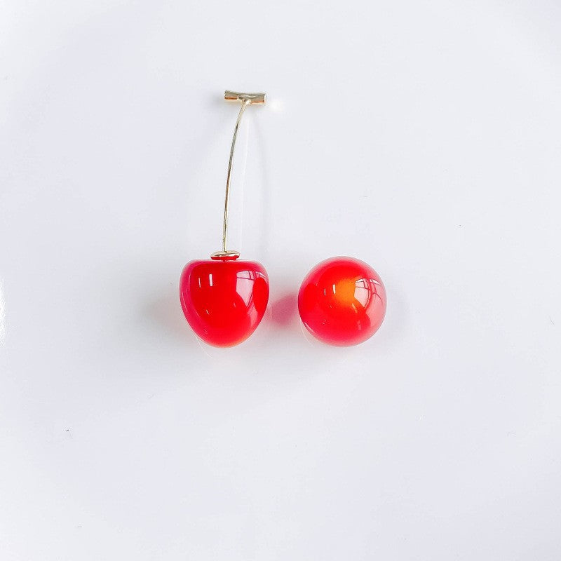 Red cherry earrings