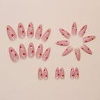 Weihnachts-Lebkuchenmann Süßigkeiten-Sterne zum Aufkleben (Press-on Nails)