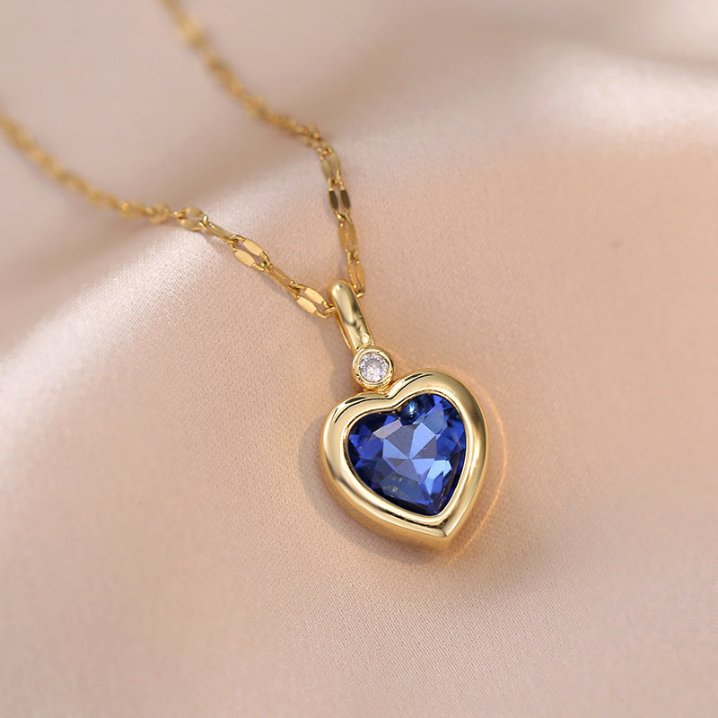 Retro cute palace necklace (diamonds can be replaced)