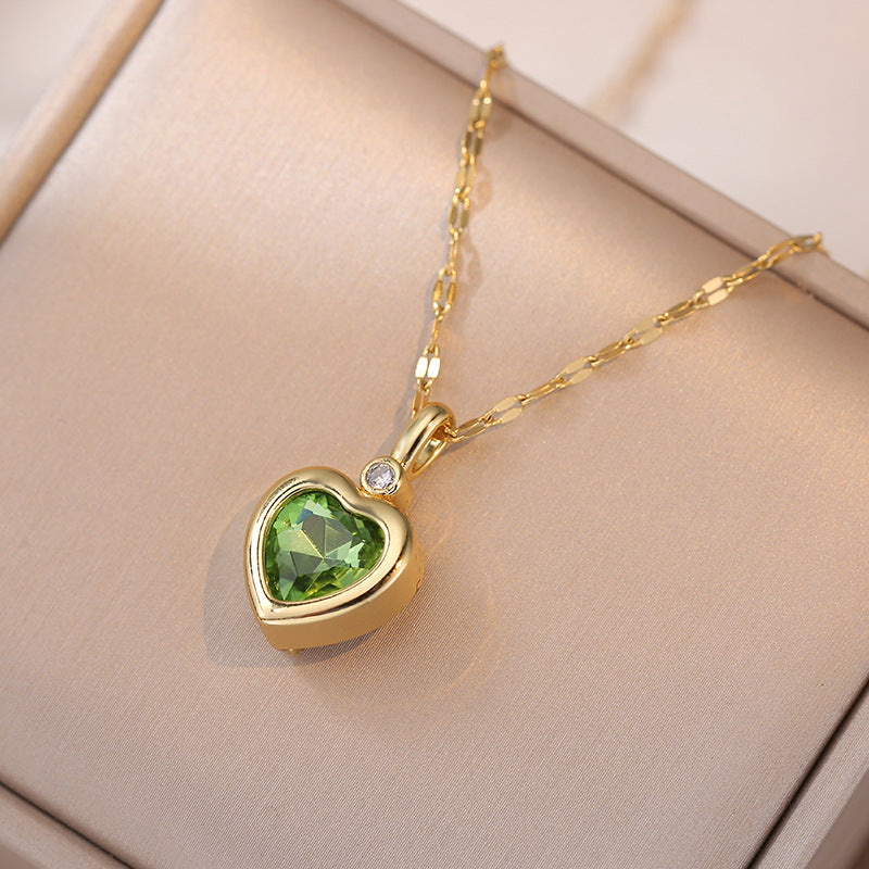Retro cute palace necklace (diamonds can be replaced)
