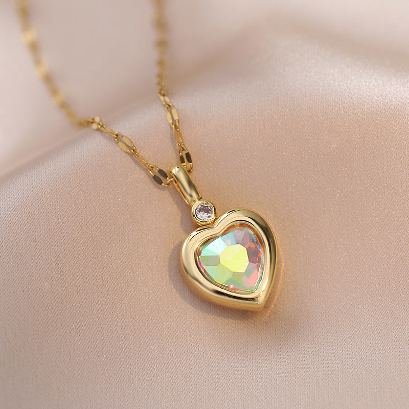 Retro cute palace necklace (diamonds can be replaced)