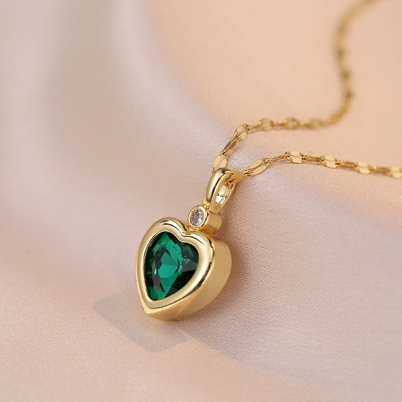 Retro cute palace necklace (diamonds can be replaced)