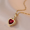 Retro cute palace necklace (diamonds can be replaced)