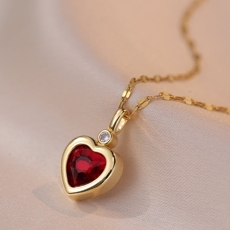 Retro cute palace necklace (diamonds can be replaced)