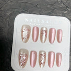 Weihnachts-Lebkuchenmann Süßigkeiten-Sterne zum Aufkleben (Press-on Nails)