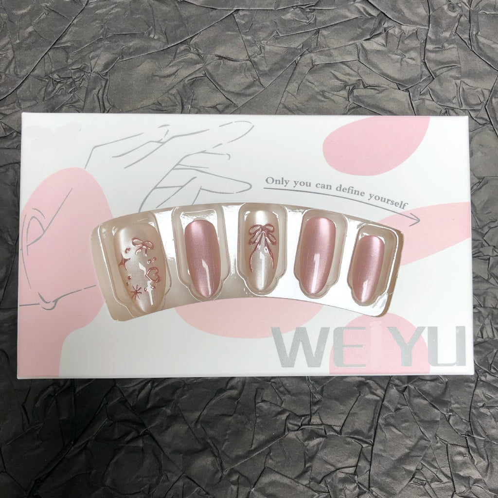 Weihnachts-Lebkuchenmann Süßigkeiten-Sterne zum Aufkleben (Press-on Nails)