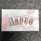Weihnachts-Lebkuchenmann Süßigkeiten-Sterne zum Aufkleben (Press-on Nails)