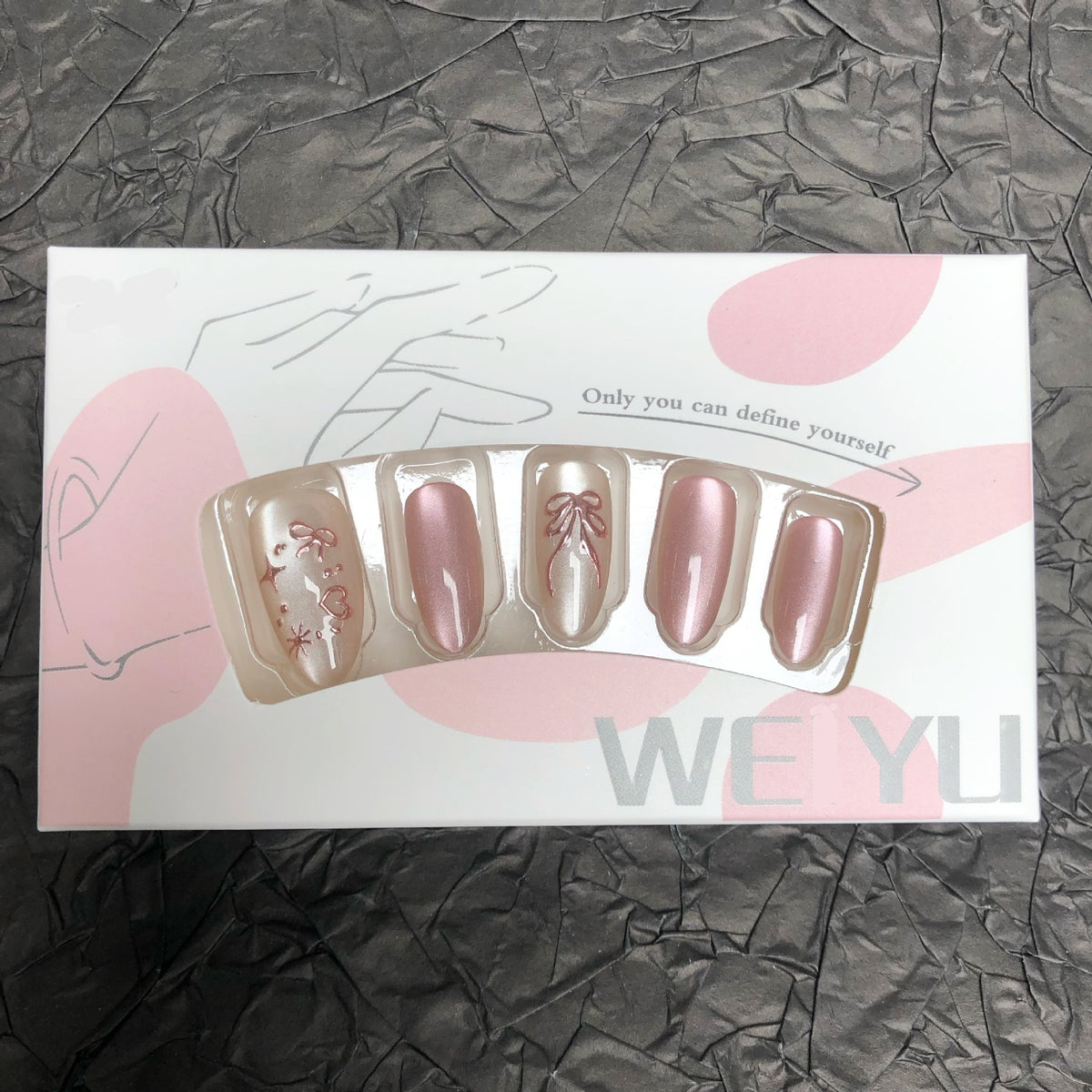 Weihnachts-Lebkuchenmann Süßigkeiten-Sterne zum Aufkleben (Press-on Nails)