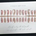 Weihnachts-Lebkuchenmann Süßigkeiten-Sterne zum Aufkleben (Press-on Nails)
