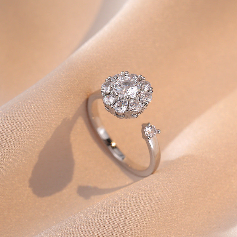 Rotatable Classy ring earrings necklace