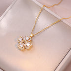 Rotatable Heart-shaped zircon Necklace / Earrings/ Rings / Bracelet