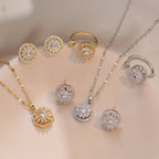 Rotatable Zircon Necklace / Earrings/ Rings / Bracelet