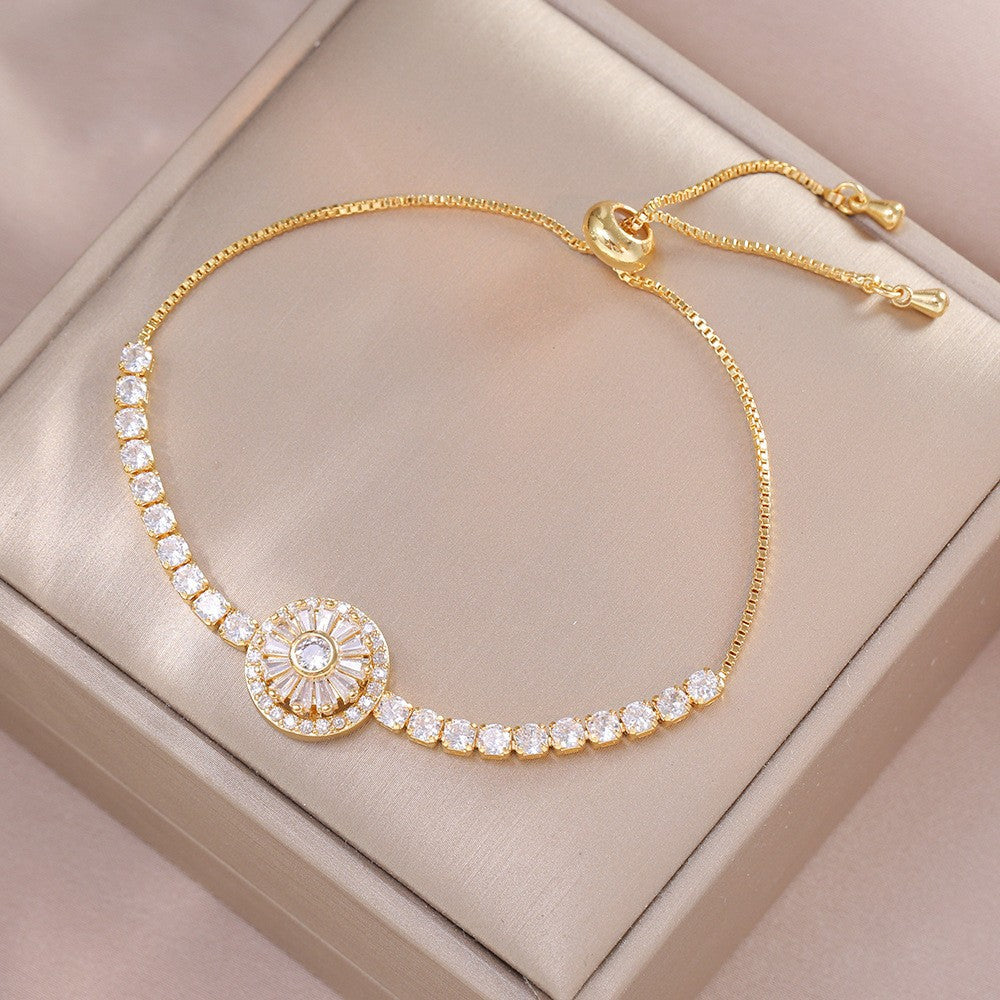 Rotatable Zircon Necklace / Earrings/ Rings / Bracelet