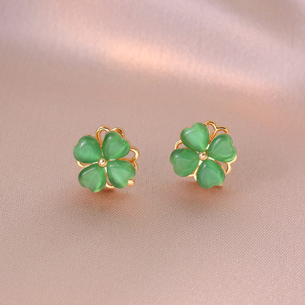 Rotatable Lucky four-leaf flower Necklace / Earrings/ Rings / Bracelet