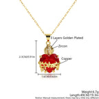 Sacred Heart Cross Crown Pendant Necklace