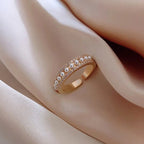 GOLD PEARL RING (ADJUSTABLE)