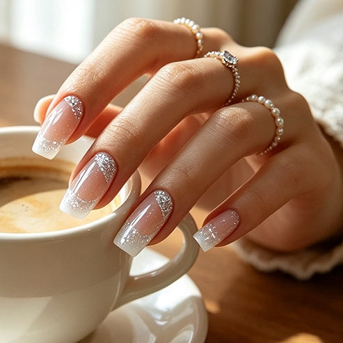 Weihnachts-Lebkuchenmann Süßigkeiten-Sterne zum Aufkleben (Press-on Nails)