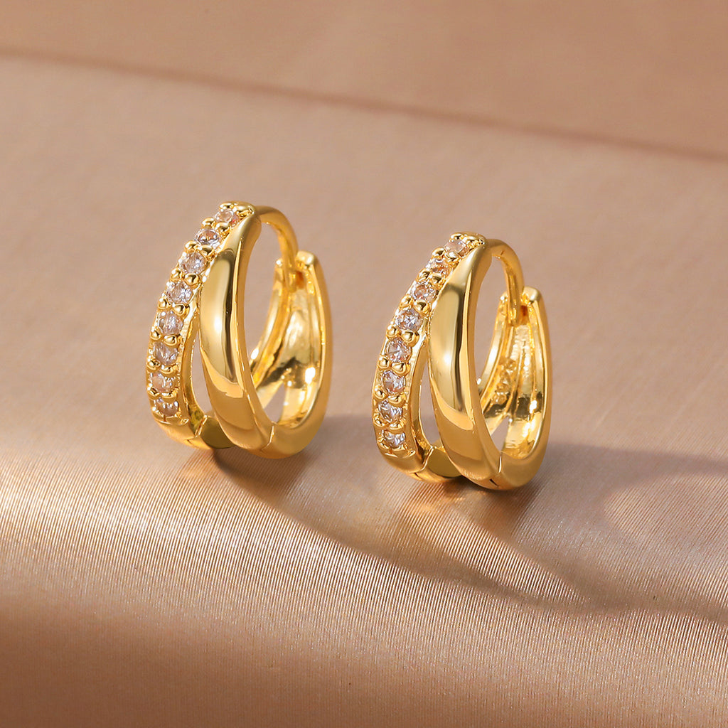 Simple and elegant Earrings hoop