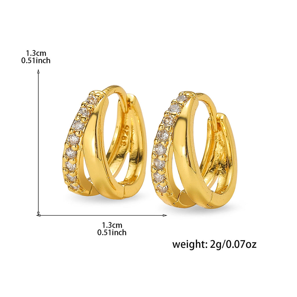 Simple and elegant Earrings hoop