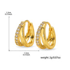 Simple and elegant Earrings hoop