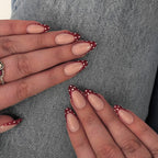 Simple polka dots press on nails