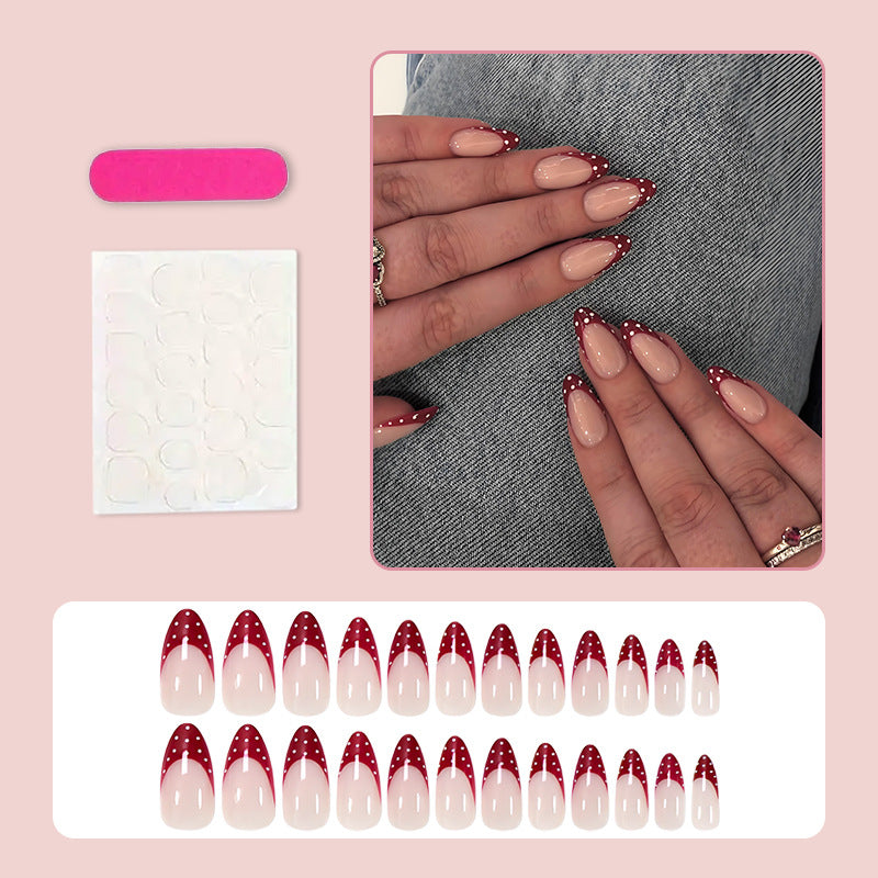 Simple polka dots press on nails
