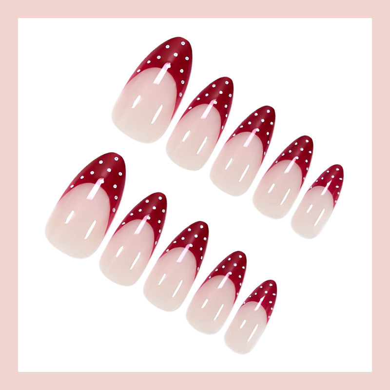 Simple polka dots press on nails