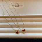 Small Red heart-shaped necklace