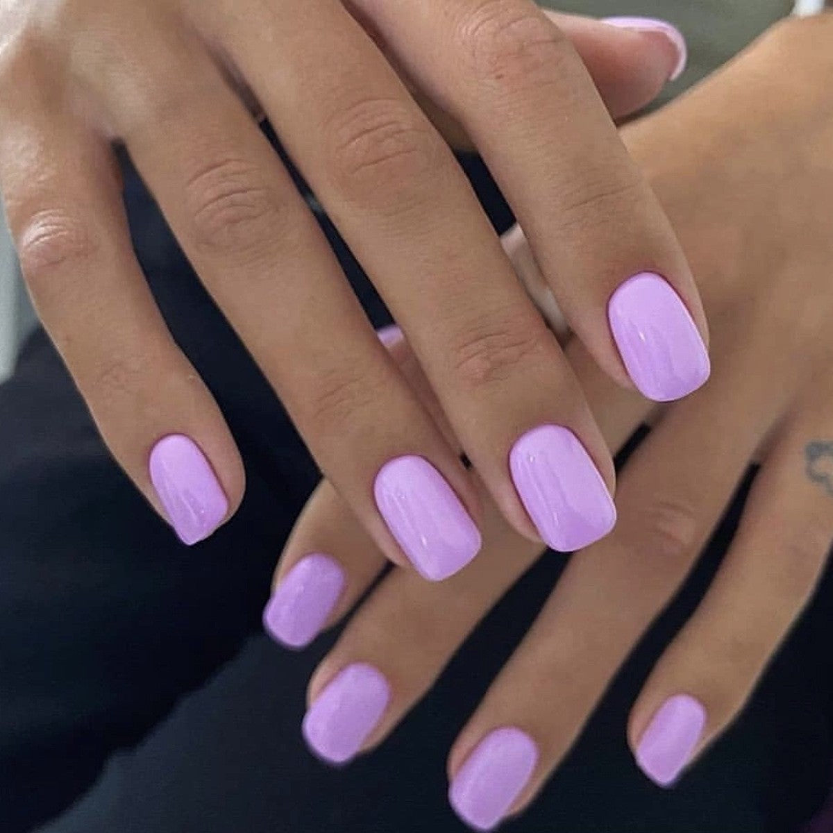 Solid color short press on nails