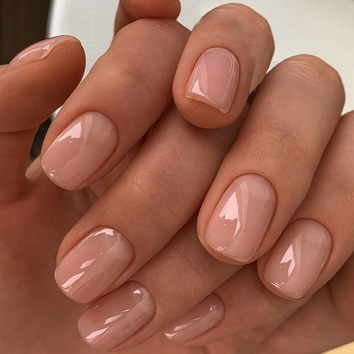Solid color short press on nails