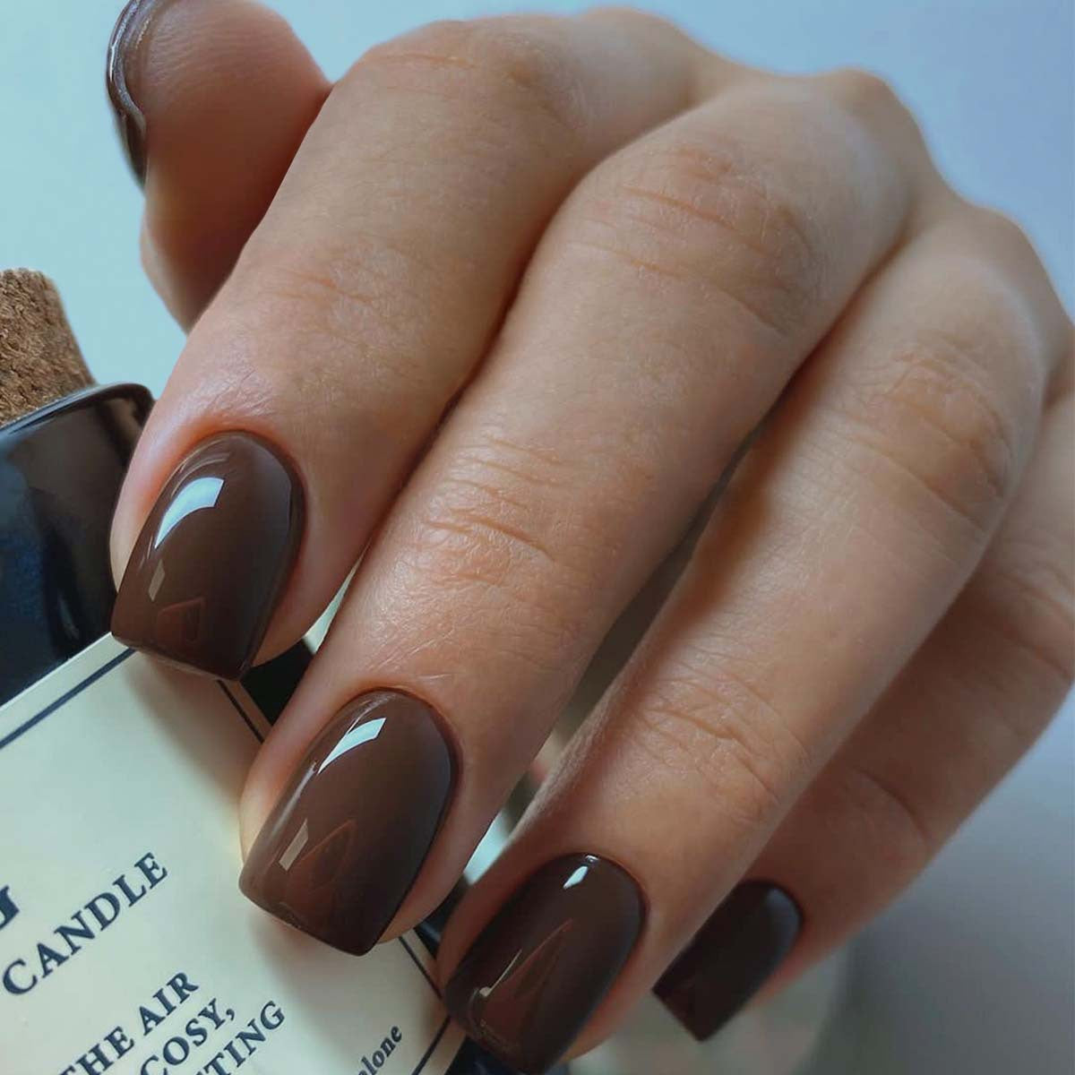Solid color short press on nails