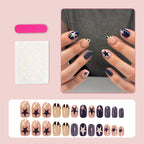 Stars blue stripes press on nails