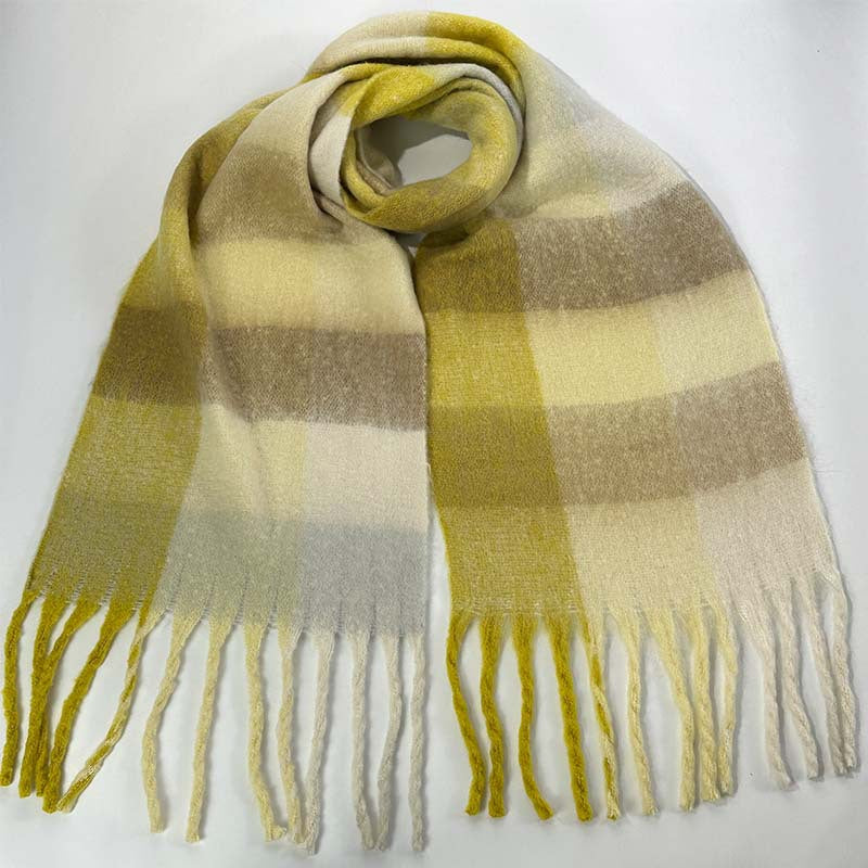 Color Block Striped Scarf for Autumn / Winter